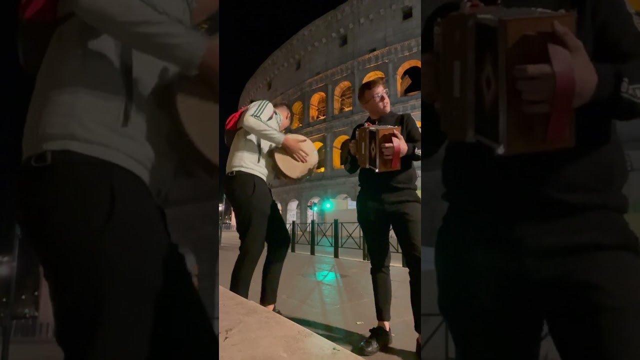 Antonino Alampi, Andrea Ripepi - Tarantella calabrese al Colosseo (ROMA)