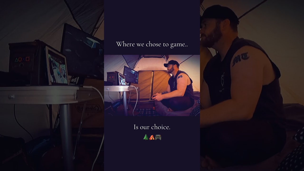 Camping & Gaming #camping #campinglife #gaming #outdoors #outdoorgaming  #solocamping #fypシ
