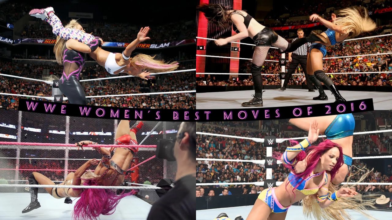 WWE Women's best moves of 2016 😱