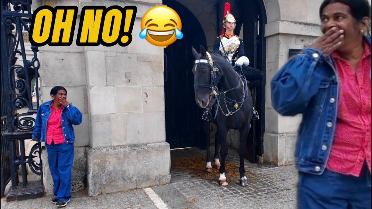 WAIT for Her Reaction When the Horse Did THIS👀 She PANICKED! 😂