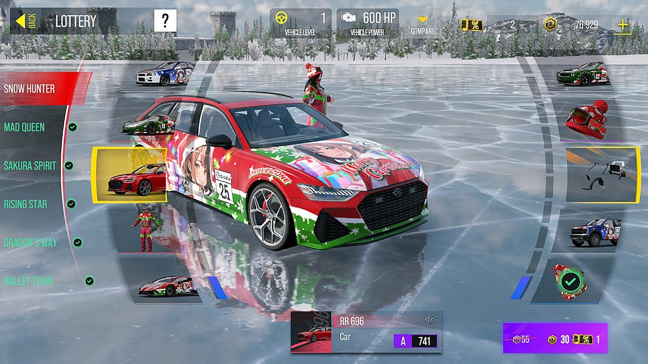 Drive Zone Online || Snow Hunter Lottery Spin