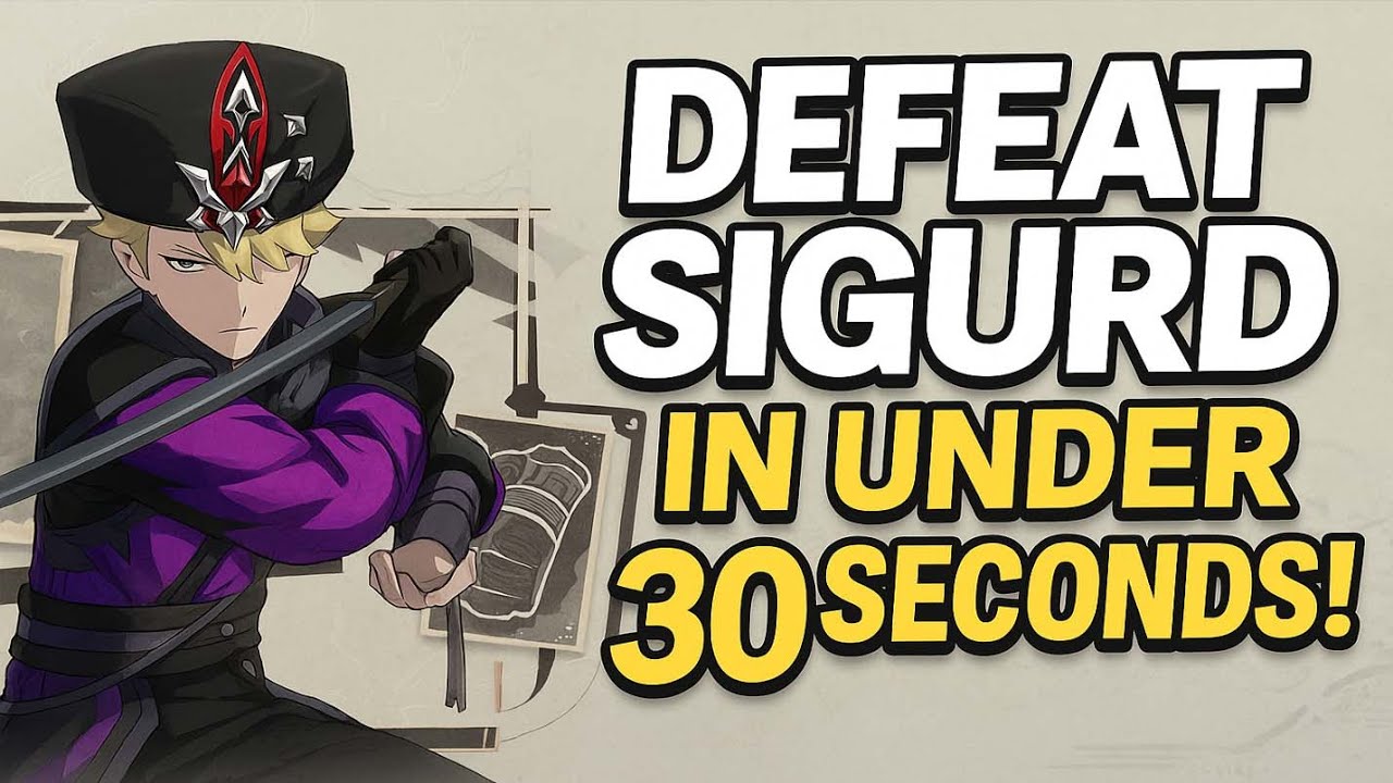 How To Defeat Sigurd in UNDER 30 Seconds! (Local Legend Trick) | Genshin Impact