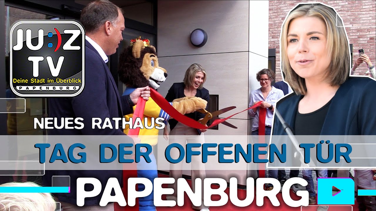 JUZ TV News   Tag der offenen Tür im neuen Rathaus Papenburg
