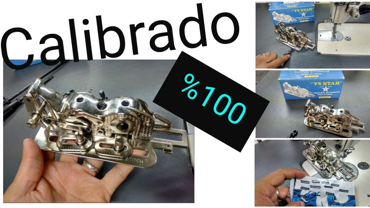 Calibrado de ojalador. Ojales en máquina recta con aparato o máquina casera!!??