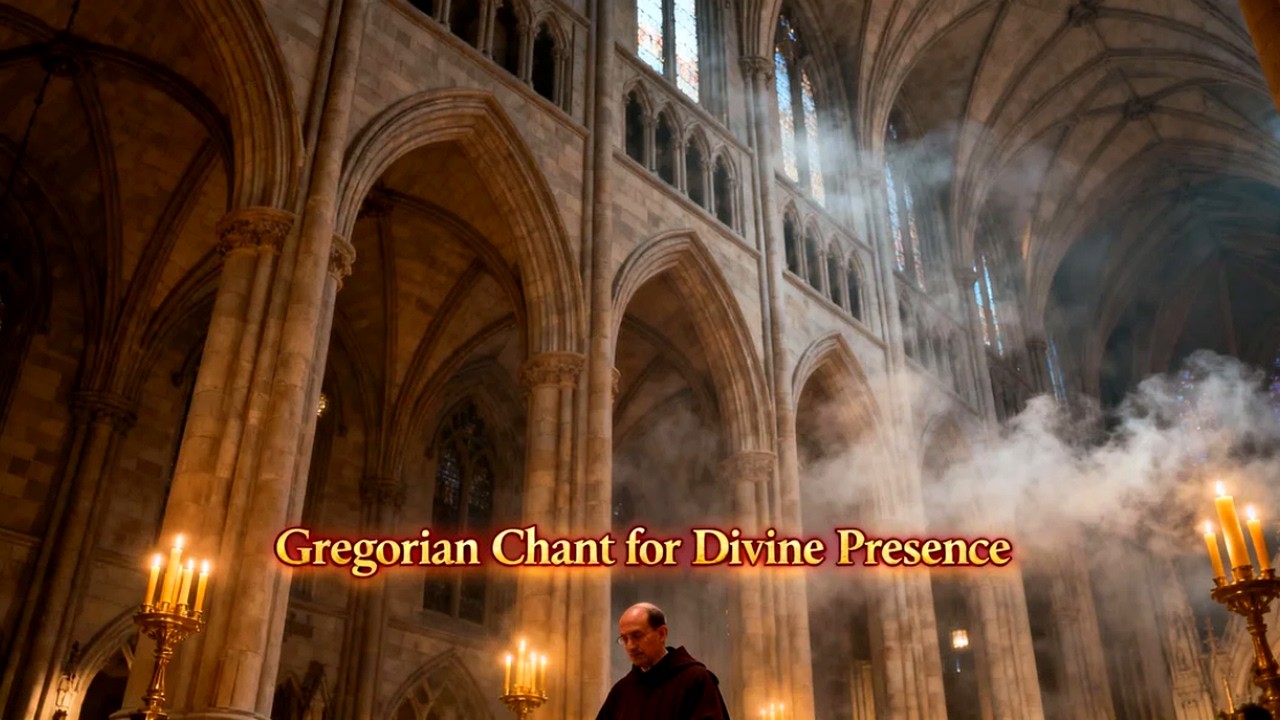 Gregorian Chant for Healing Sleep and Holy Peace | Benedictine Ambience and Sacred Reflection