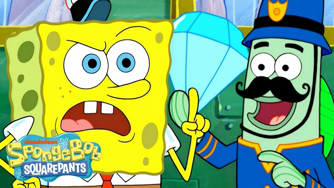 SpongeBob&rsquo;s Wild Train Chase! 🚂 w/ Patrick | Full Scene | SpongeBob