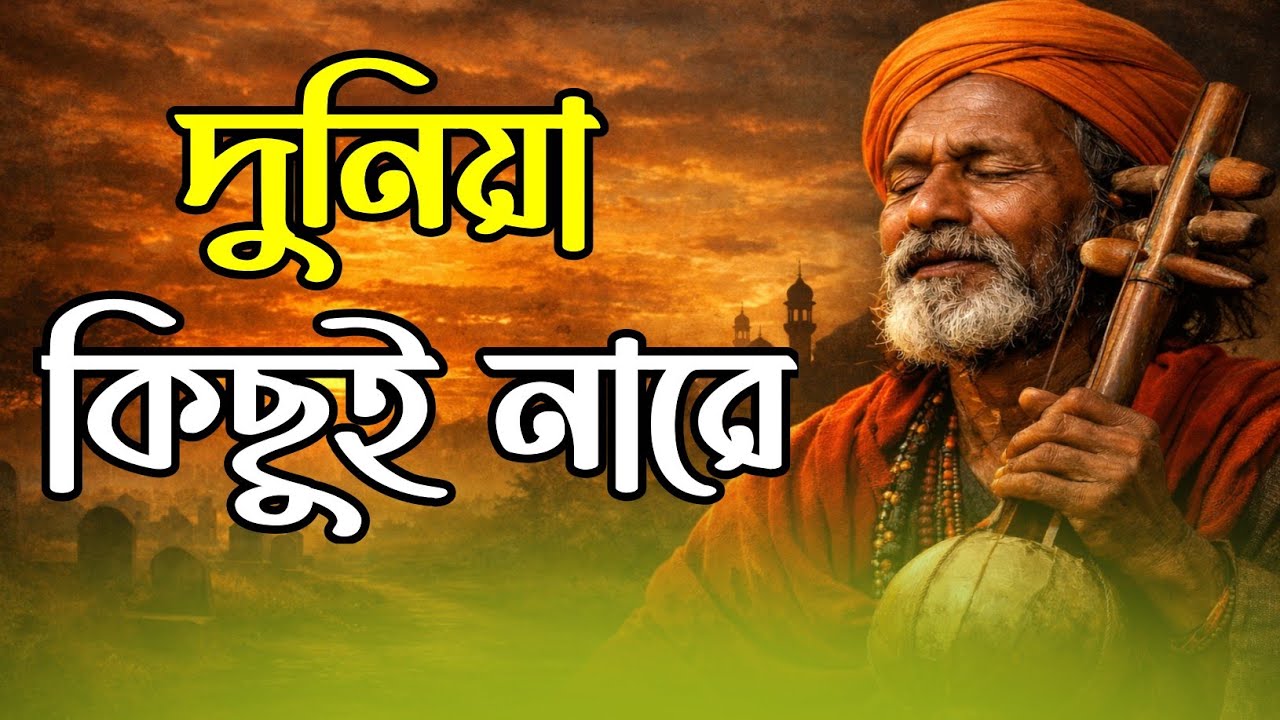 দুনিয়া কিছুই নারে | Sad Baul Spiritual Song | Bangla Folk Lyrical Video | Ai Singer Salman