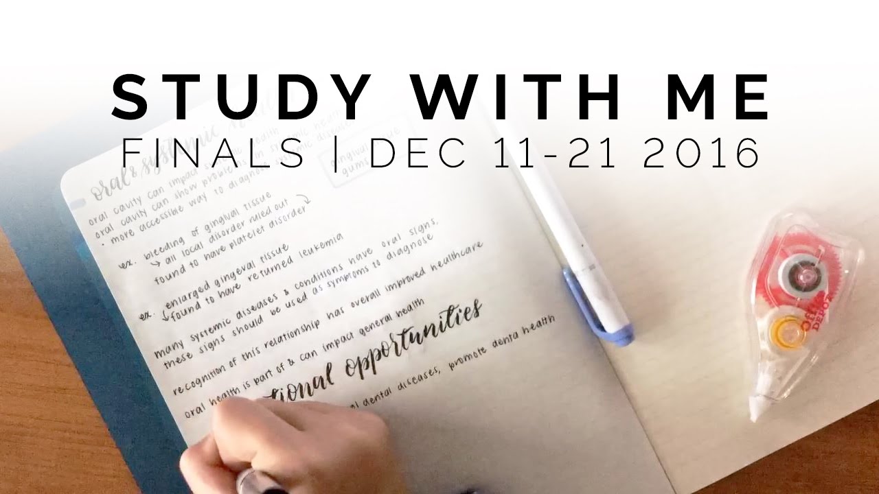 study for finals with me 📚