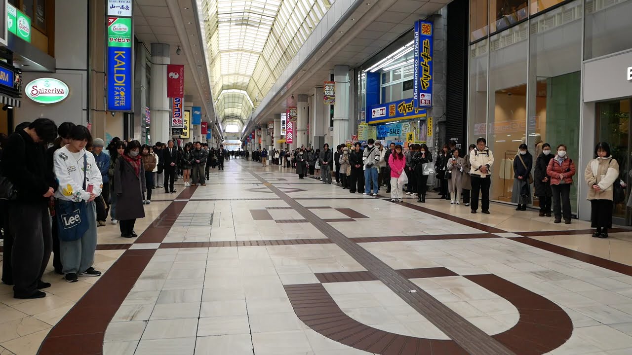 【東日本大震災から15年】2026年3月11日午後2時46分 黙祷 宮城県仙台市 Praying for victims by east Japan big earthquake disaster