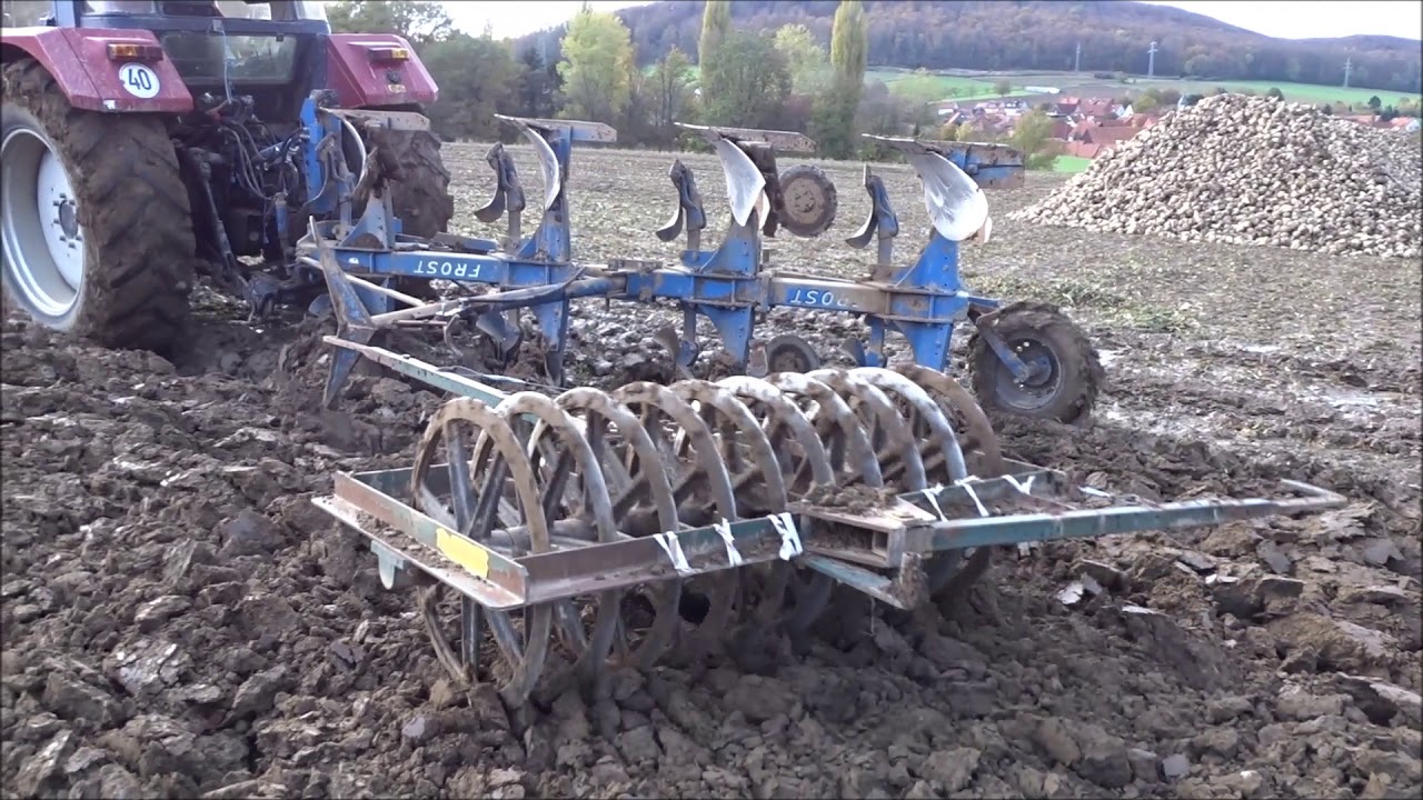 Case IH 956 XL / New Holland T5050   Pflügen und Einsähen