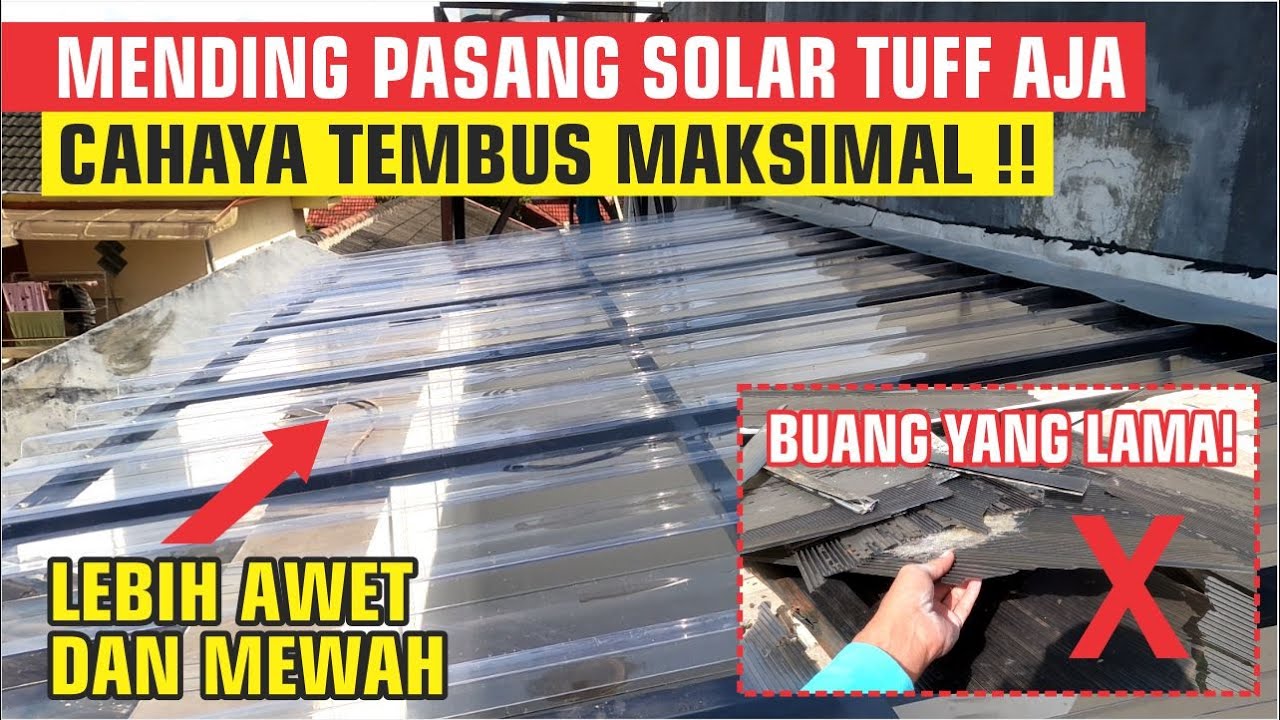 KANOPI SOLARTUFF GELOMBANG - CAHAYA TEMBUS MAKSIMAL | RUMAHNESIA