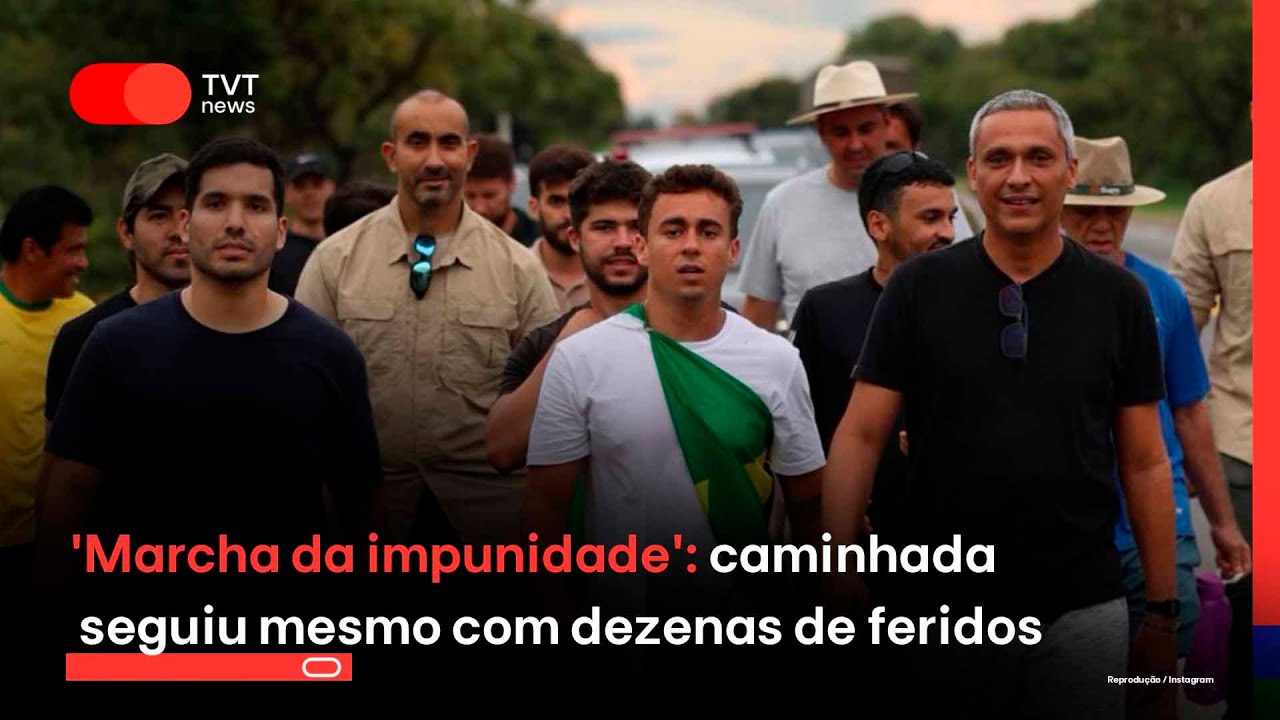 'Marcha da impunidade': caminhada liderada por Nikolas Ferreira seguiu mesmo com dezenas de feridos