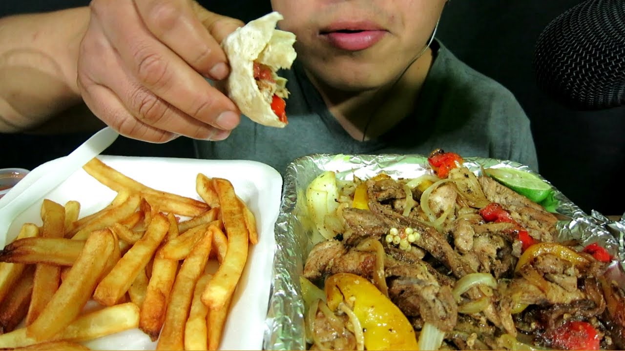 FAJITAS DE RES Y PAPAS FRITAS POR 75 PESOS | ASMR