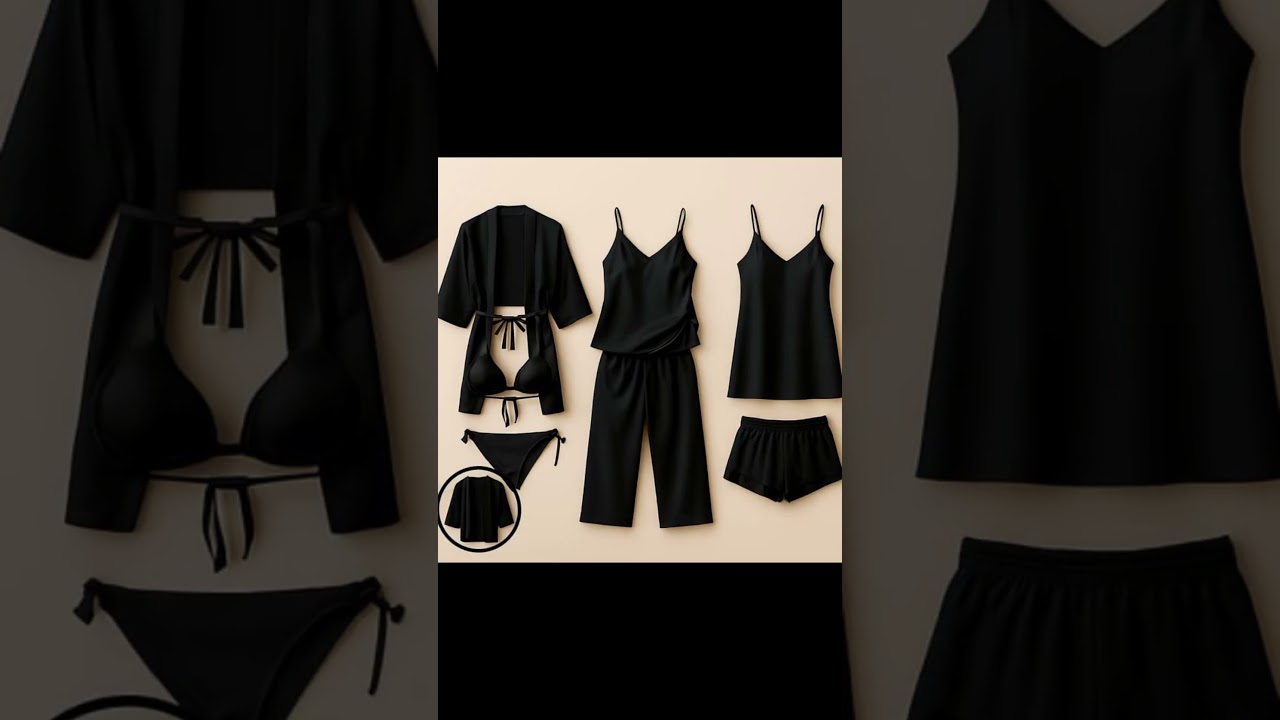 7-Piece Satin Sleepwear & Lingerie Set | Luxury Nightwear Collection 💖🛍️