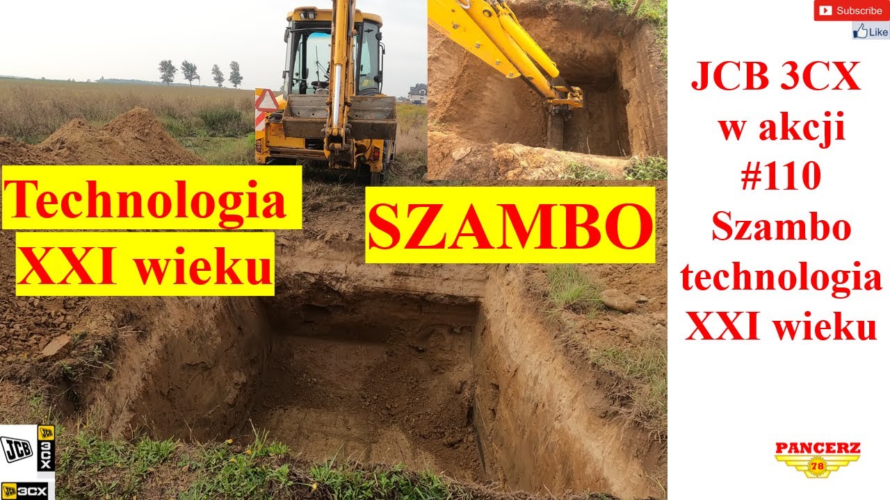 JCB 3CX w akcji. #110 Technologia XXI wieku czyli kopiemy szambo.