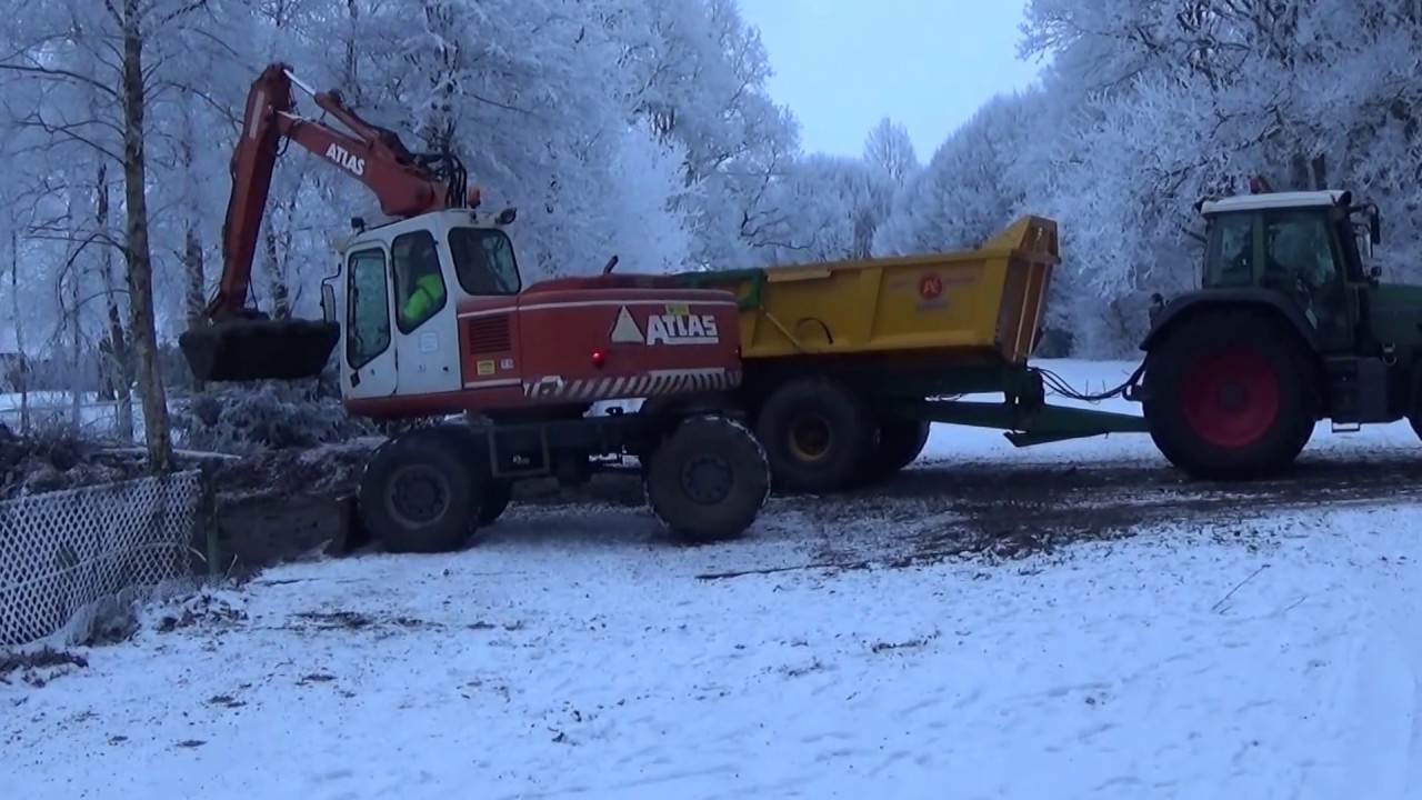 ATLAS 1304 CASE 621 F FENDT 818 ALASCO DUMPER BAGGER LADEN ZUSTER MOHR PARK