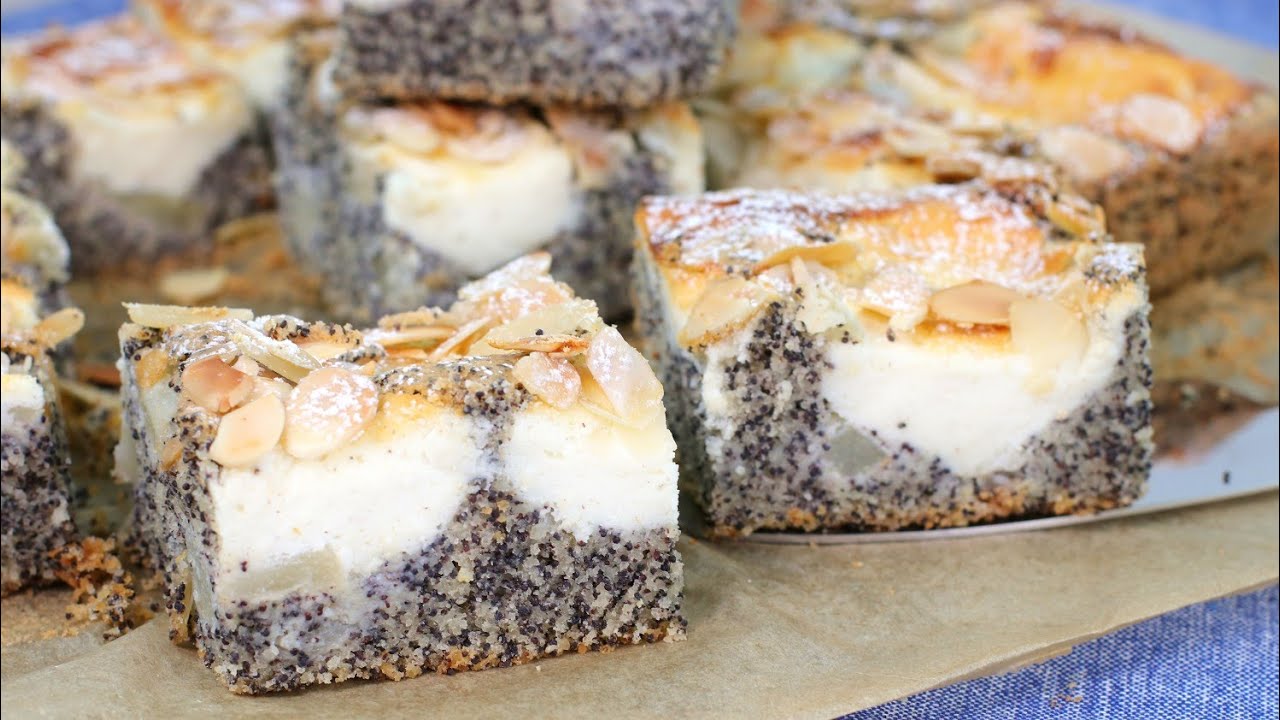 Saftiger Mohnkuchen vom Blech, so einfach gemacht 🥰