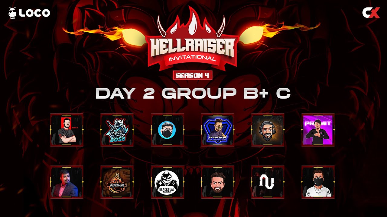Free Fire Max | Hellraiser Invitational Season 4 | Group Stage B + C | Powered by Loco