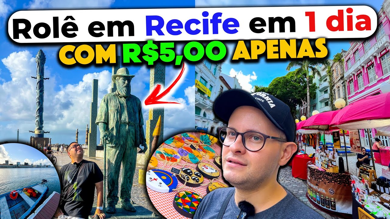 O que Fazer em Recife em 1 dia: Passeio de Barco Por R$5,00 e Feira da Bom Jesus Com Preços