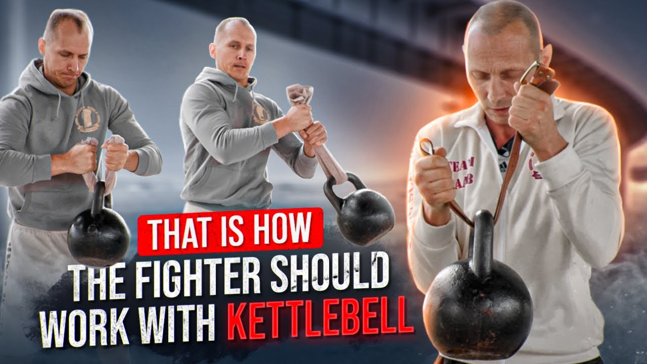 Strengthen muscles and tendons of your arms with a 16 kg kettlebell