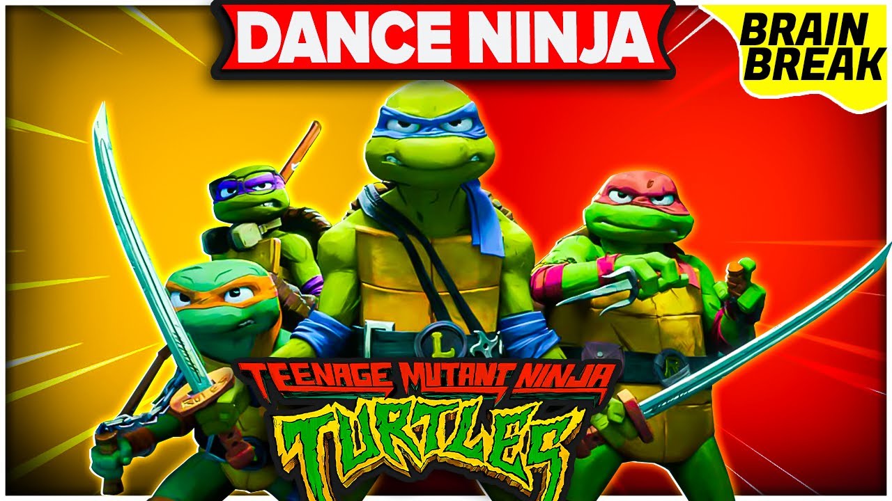 Freeze Dance Brain Break ⚡️Ninja Turtles: Mutant Mayhem ⚡️ Just Dance ⚡️ TMNT Matthew Wood