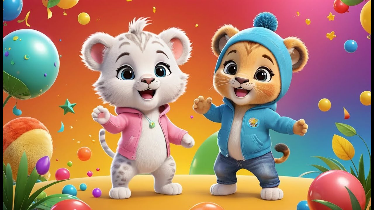 Lion Cub Learning Color | Fun Color Nursery Rhyme for Kids | Baby Learning Song