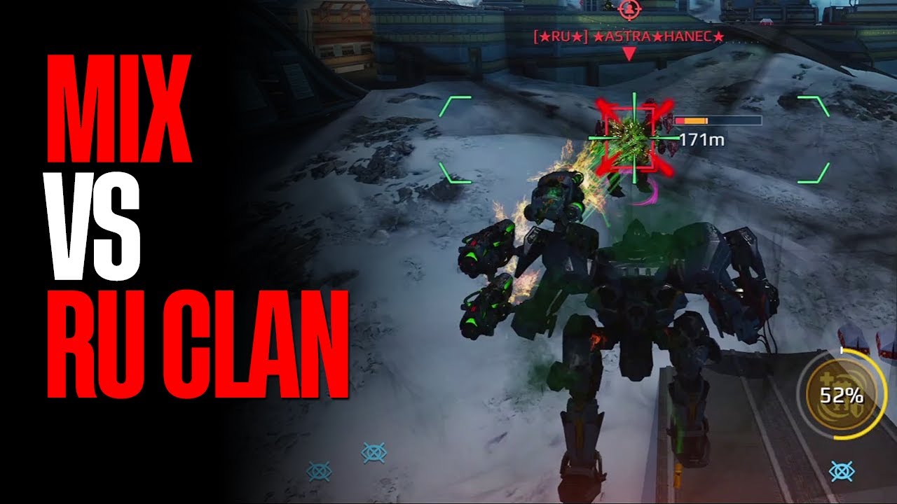 Mix vs RU Clan Squad War Robots