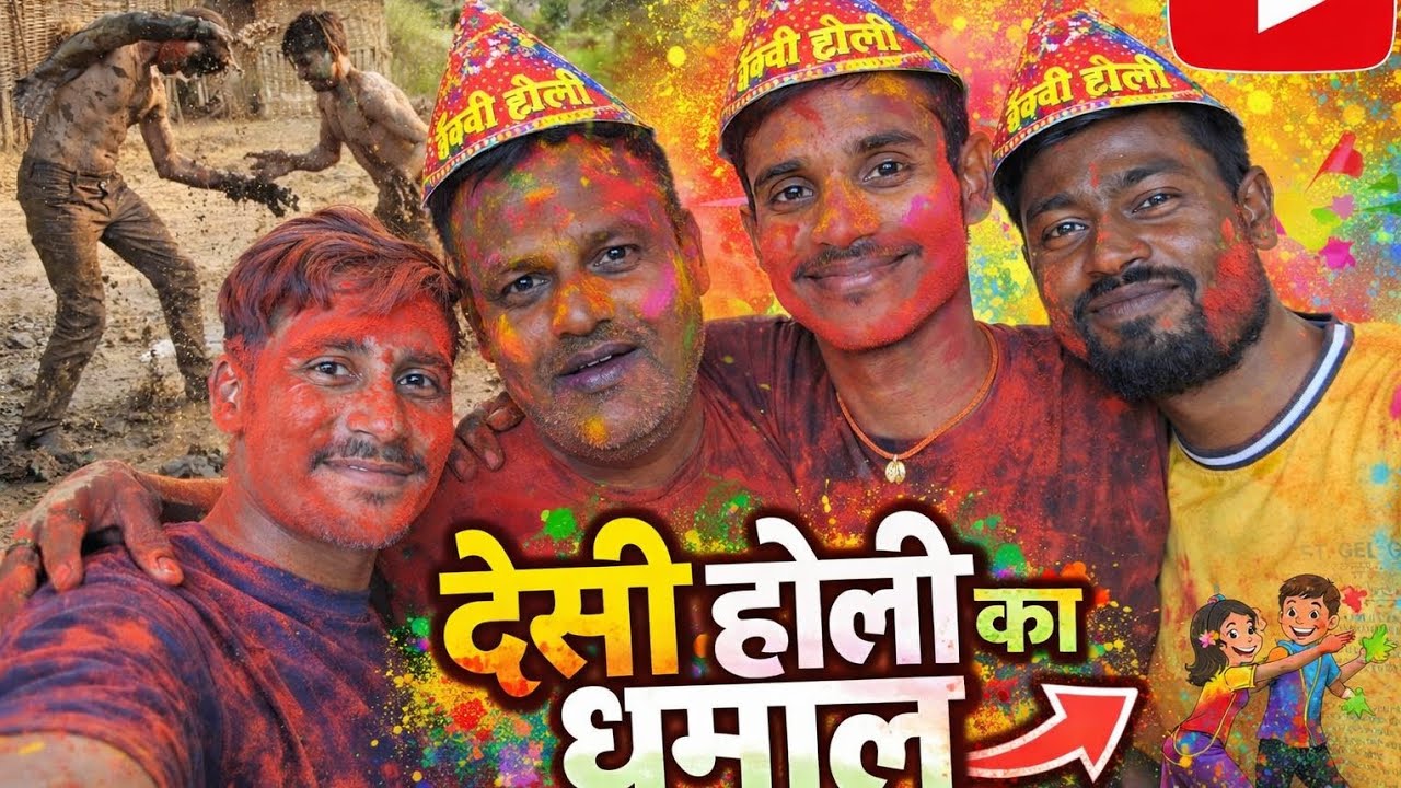 Desi Holi 2026 💥 | Gaon Ki Dabang Holi Masti 😳 | Mitti Aur Rang Ka Dhamaal | Indian Village Holi