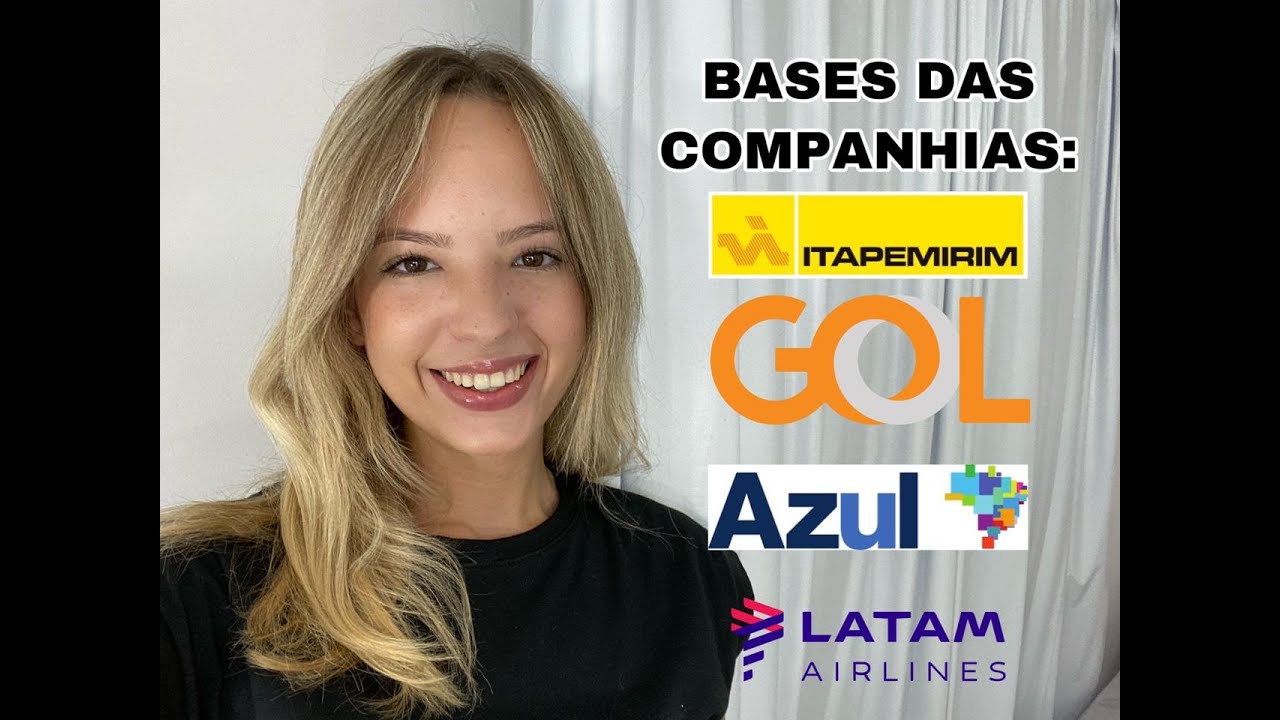 Bases das Companhias Aéras- AZUL, LATAM, GOL E ITAPEMIRIM
