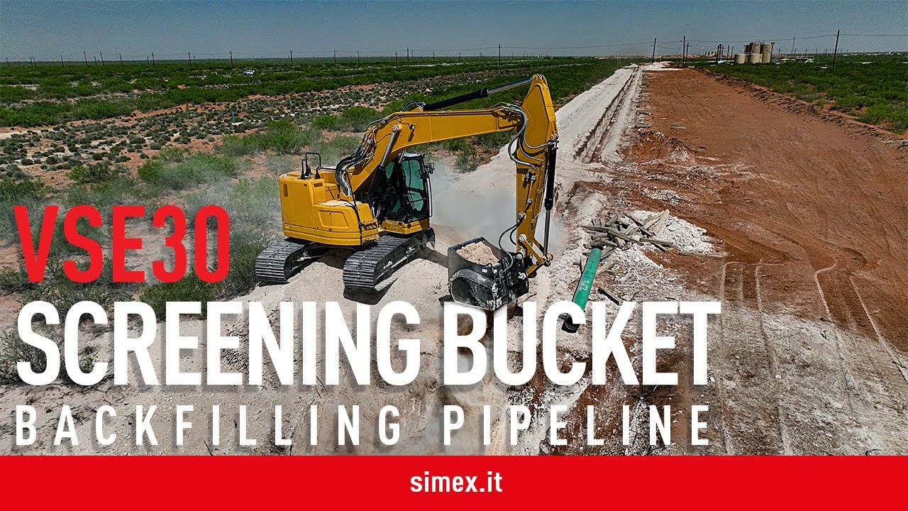 VSE 30 Screening Bucket - Backfilling and padding pipelines