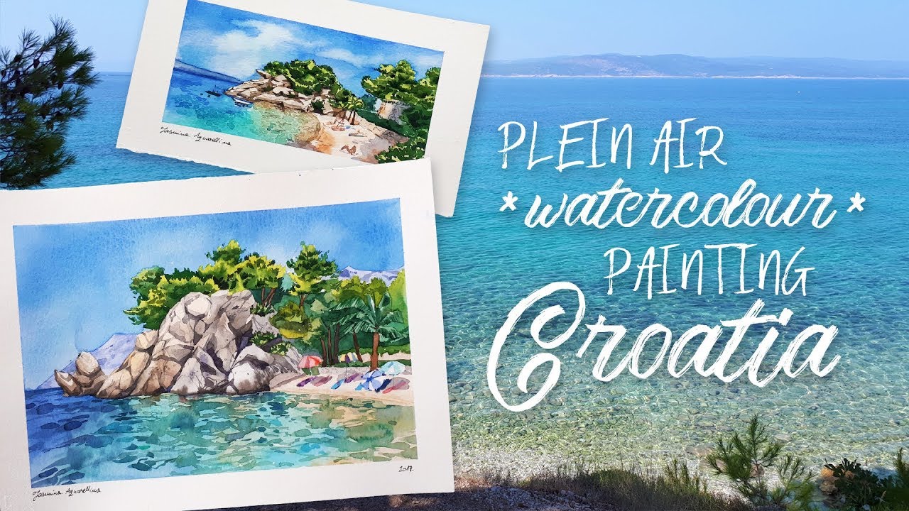 PLEIN AIR Painting in Croatia | Watercolours | Aquarellina