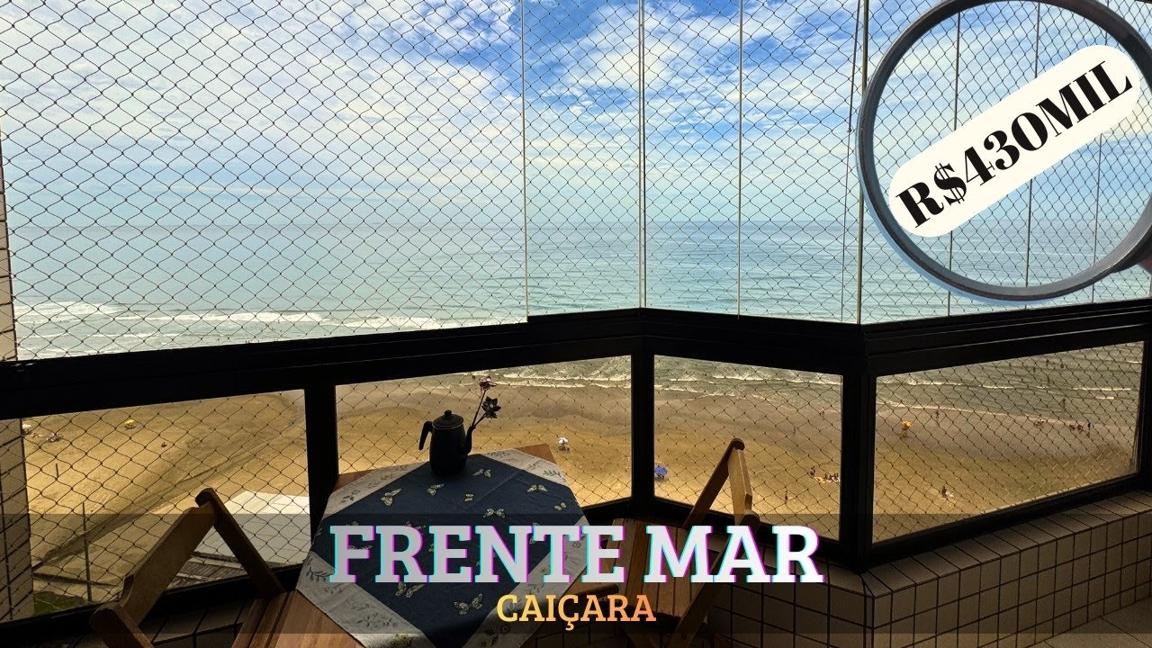 #191 FRENTE MAR, 1 SUÍTE, 1 VAGA, CAIÇARA, LAZER COMPLETO