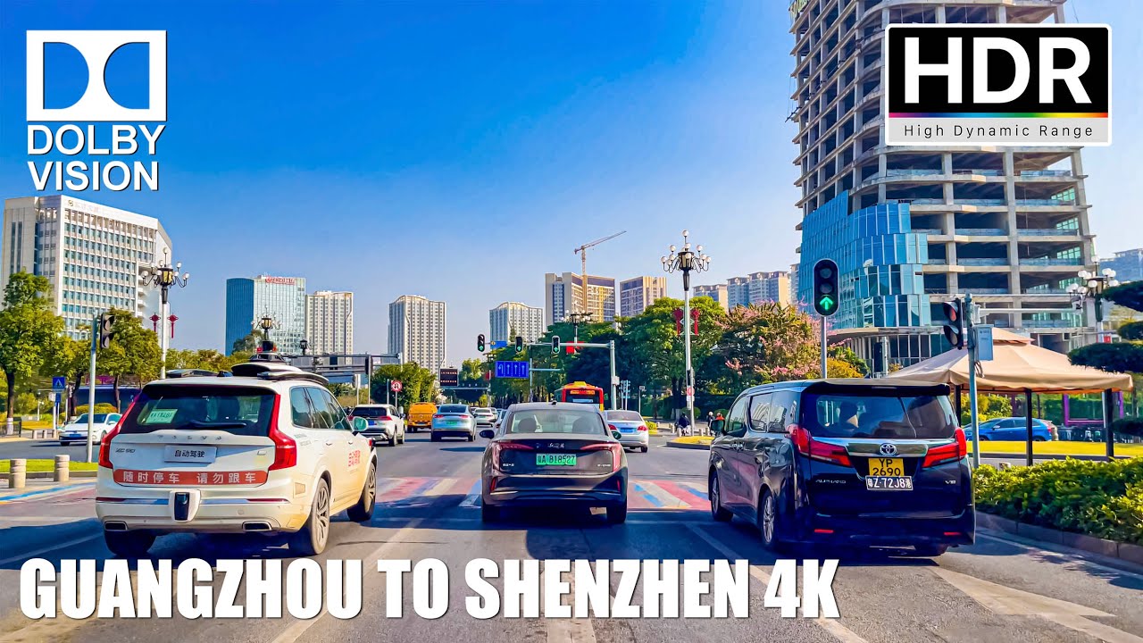 Driving in China, from Guangzhou to Shenzhen via Dongguan City