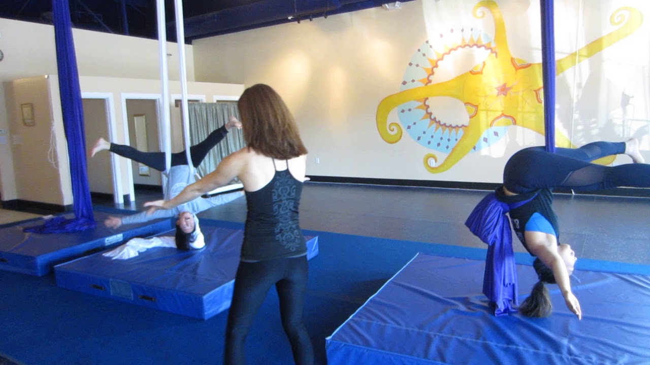 First Aerial Silks Class sample