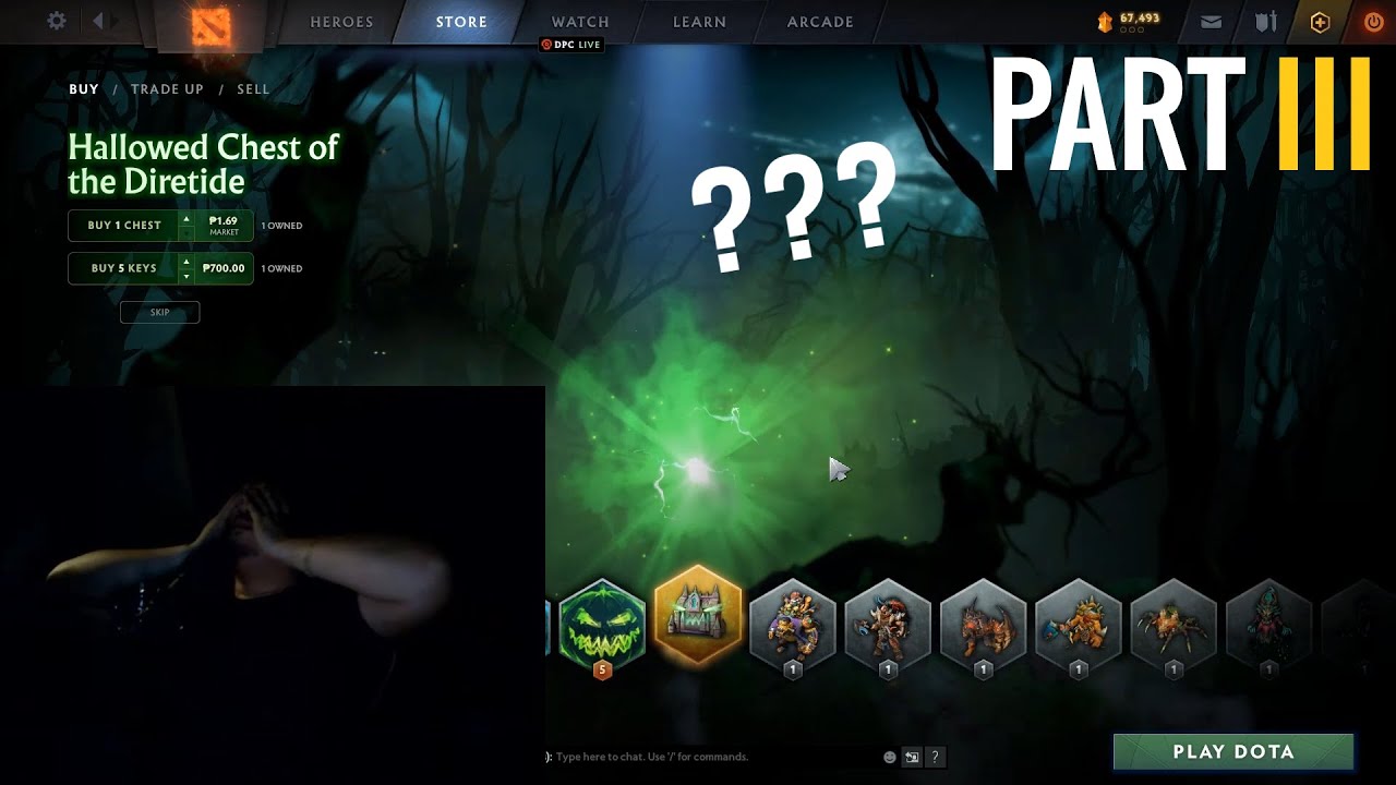 I TRIED OPENING HALLOWED CHEST OF THE DIRETIDE AND THIS IS WHAT I GOT! DOTA 2 | DIRETIDE I PART 3