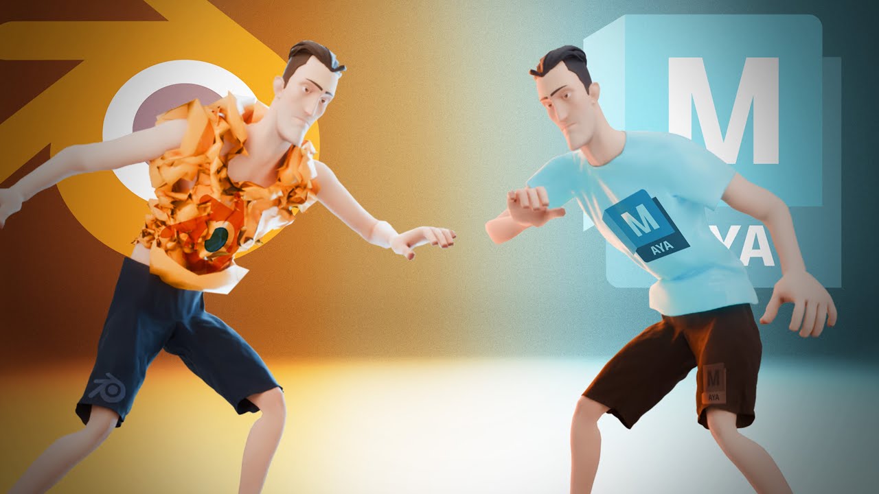 Making the SAME Cloth Simulation in Blender & Maya.
