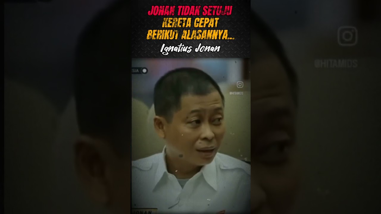 JONAN TIDAK SETUJU KERETA CEPAT!! INI ALASANNYA...!! #kcic  #keretacepat #jonan #KAI #dinastijokowi