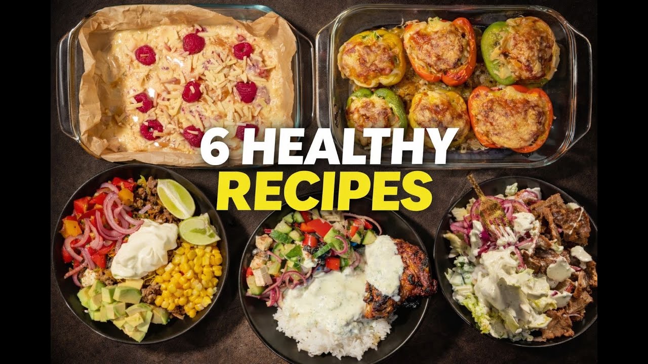 6 Healthy Recipes - from Breakfast to Dinner.. | Simply Yulya