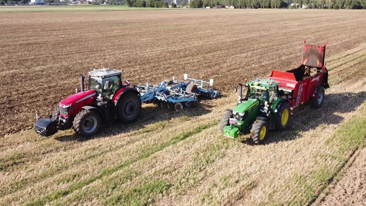PD Vršatec Pruské - Rozmetanie Hnoja & Diskovanie [2× Massey Ferguson, John Deere, Tatra]