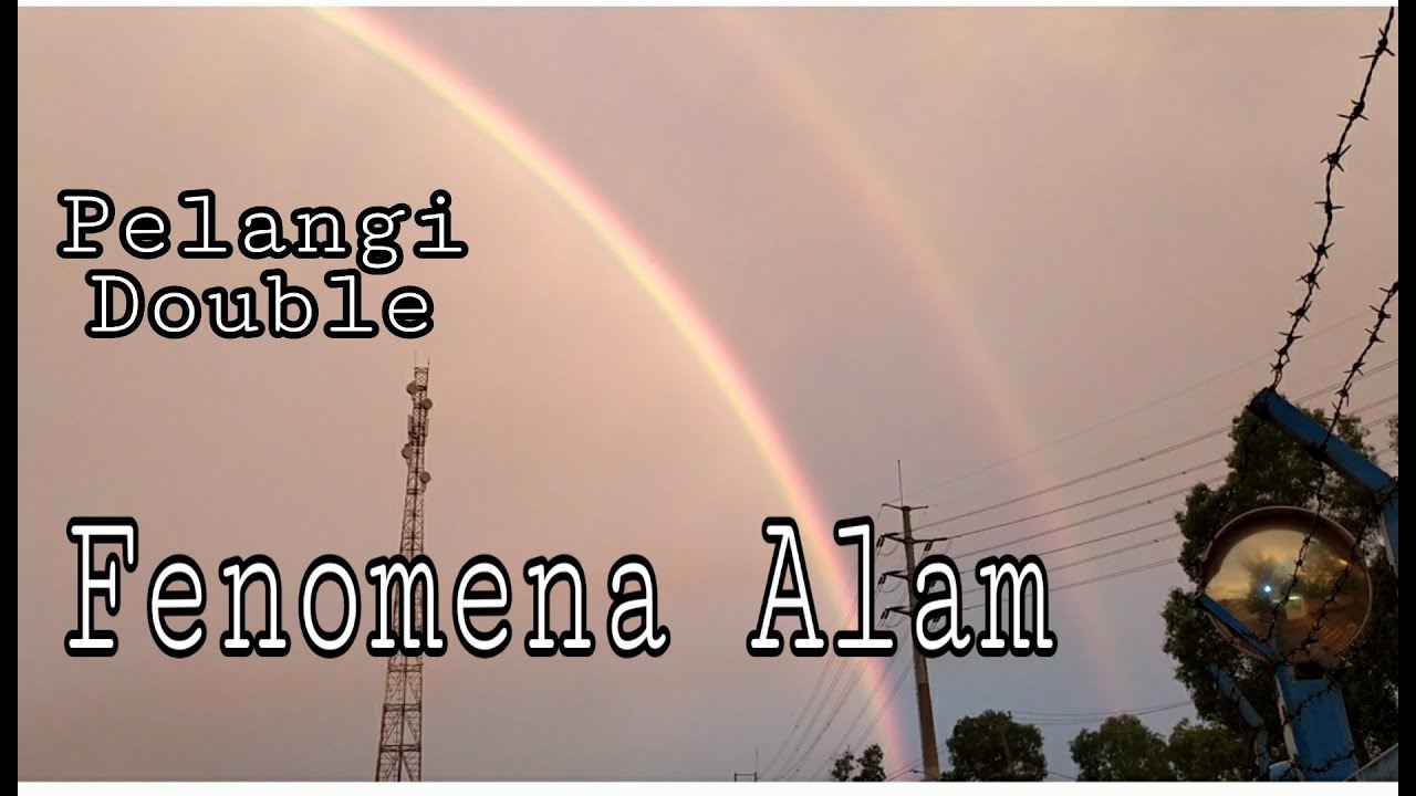 Pelangi Double dilangit  tanjung uncang galangan kapal Batam|| Fenomena Alam Langka