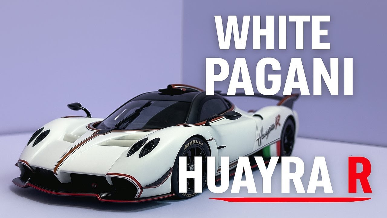 Satisfying Unboxing White Pagani Huayra R 1:18 Scale | Diecast Unboxing Car Toys | Review #1