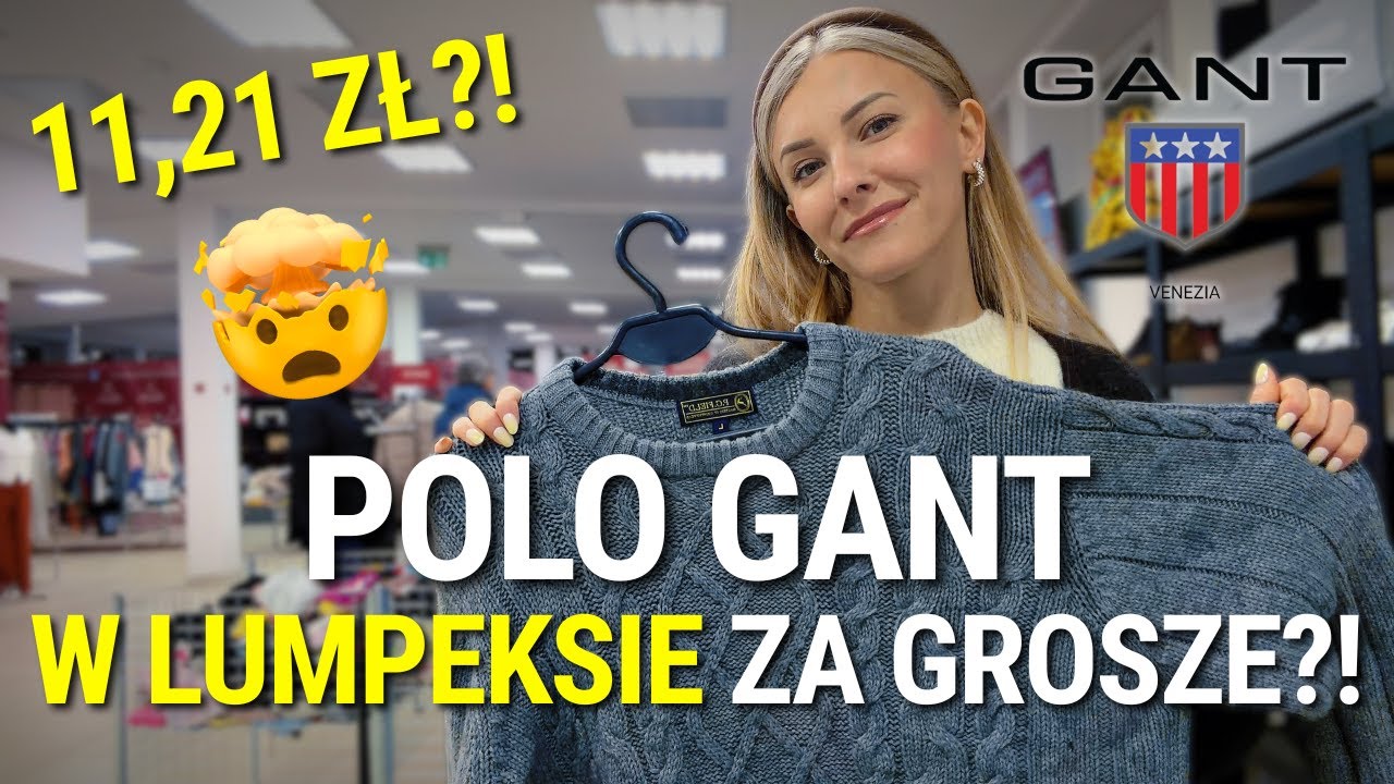SPRZEDAŻ ONLINE W LUMPEKSIE NA KILOGRAMY I KOSZULA TOMMY HILFIGER ZA 11,92 ZŁ?! 😱 Sweter dla męża 🤩