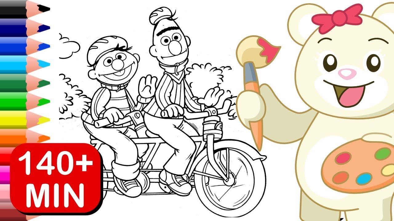 Sesame Street Coloring Book | Ernie, Bert, Elmo, Big Bird, Abby, and More! | Coloring For Kids