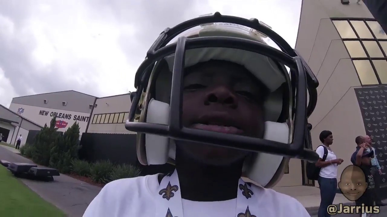 Jarrius' view at the New Orleans Saints facility
