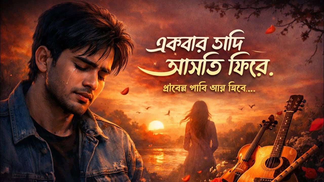 একবার যদি আসতি ফিরে | প্রাণের পাখি | Bangla Sad Romantic Song