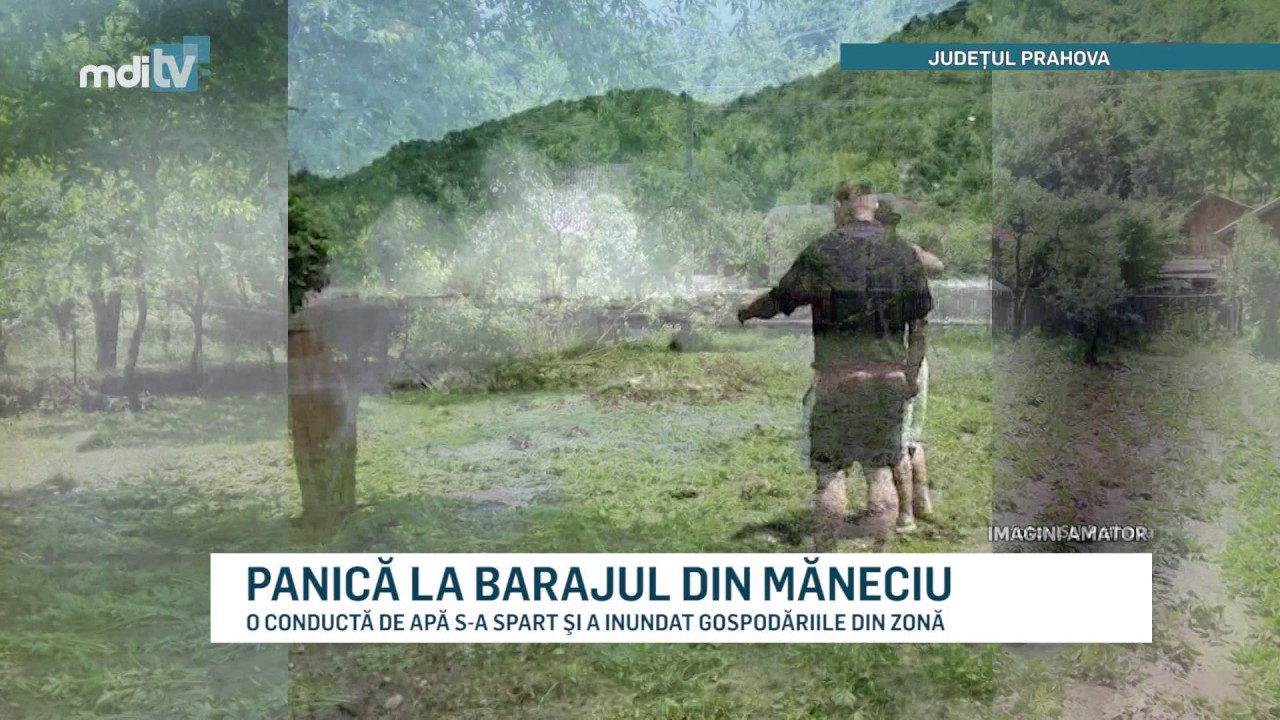 PANICA LA BARAJUL DIN MANECIU