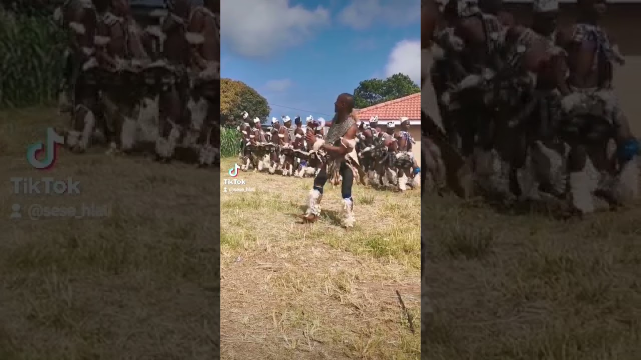 Zulu Dance part 1 - young Zulu boys doing their traditional Zulu dance at a Zulu wedding.