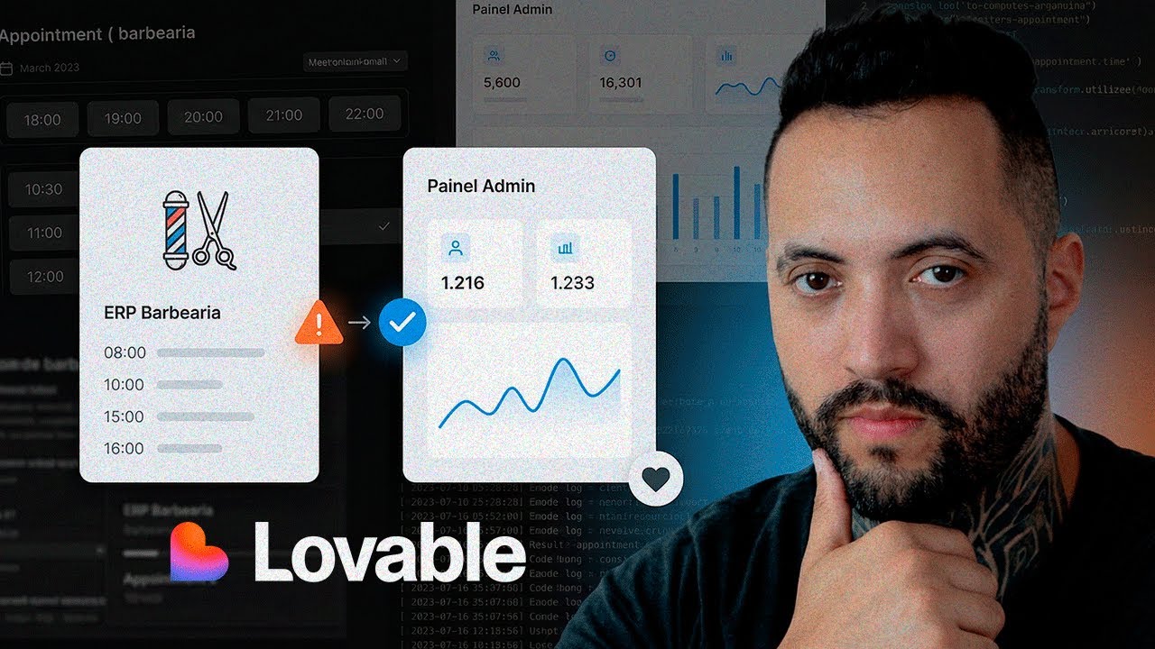 ERP De Barbearia No Lovable Com Painel Admin