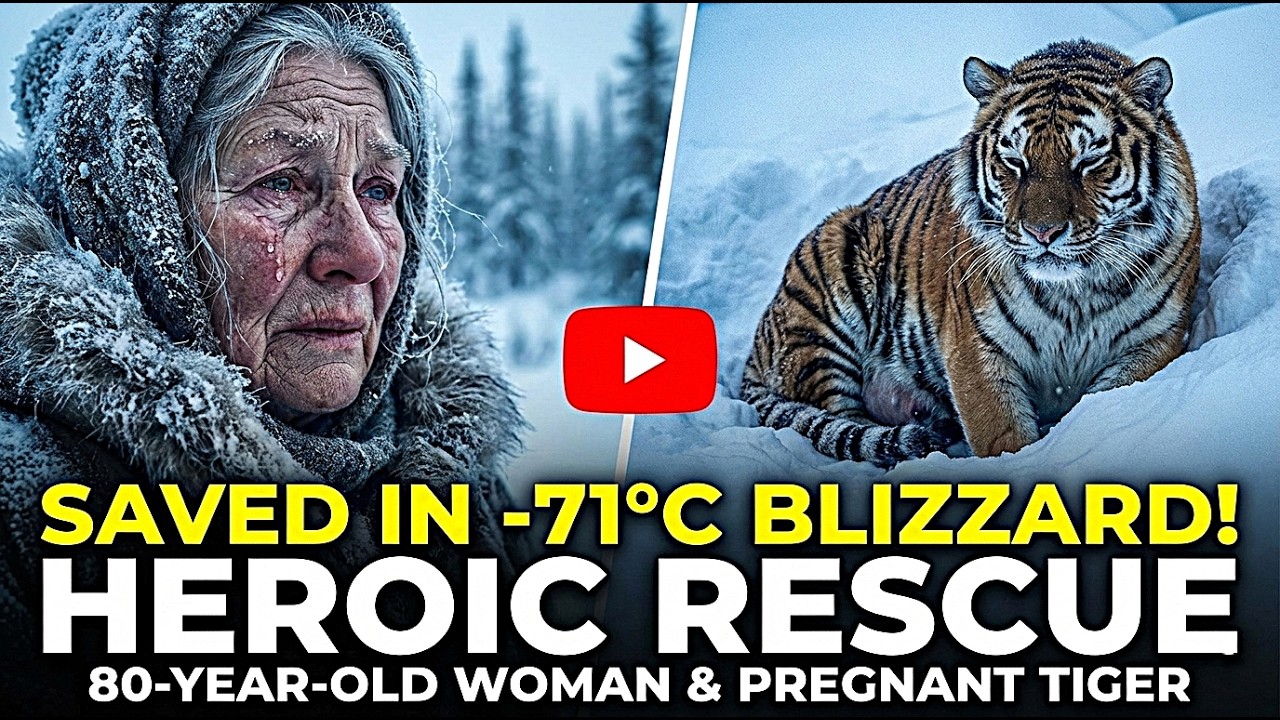 80-Year-Old Woman Rescues Pregnant Siberian Tiger in Brutal -71°C Blizzard – Tears Guaranteed