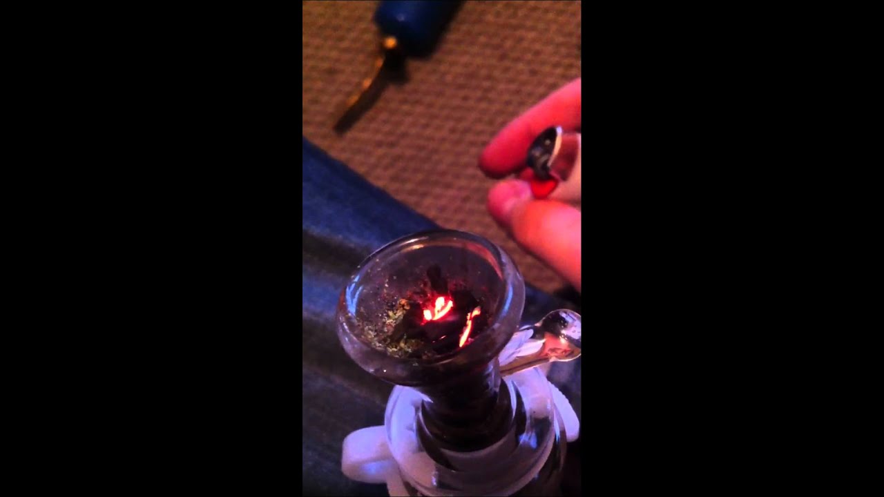 Close up HASH bong hit. HD